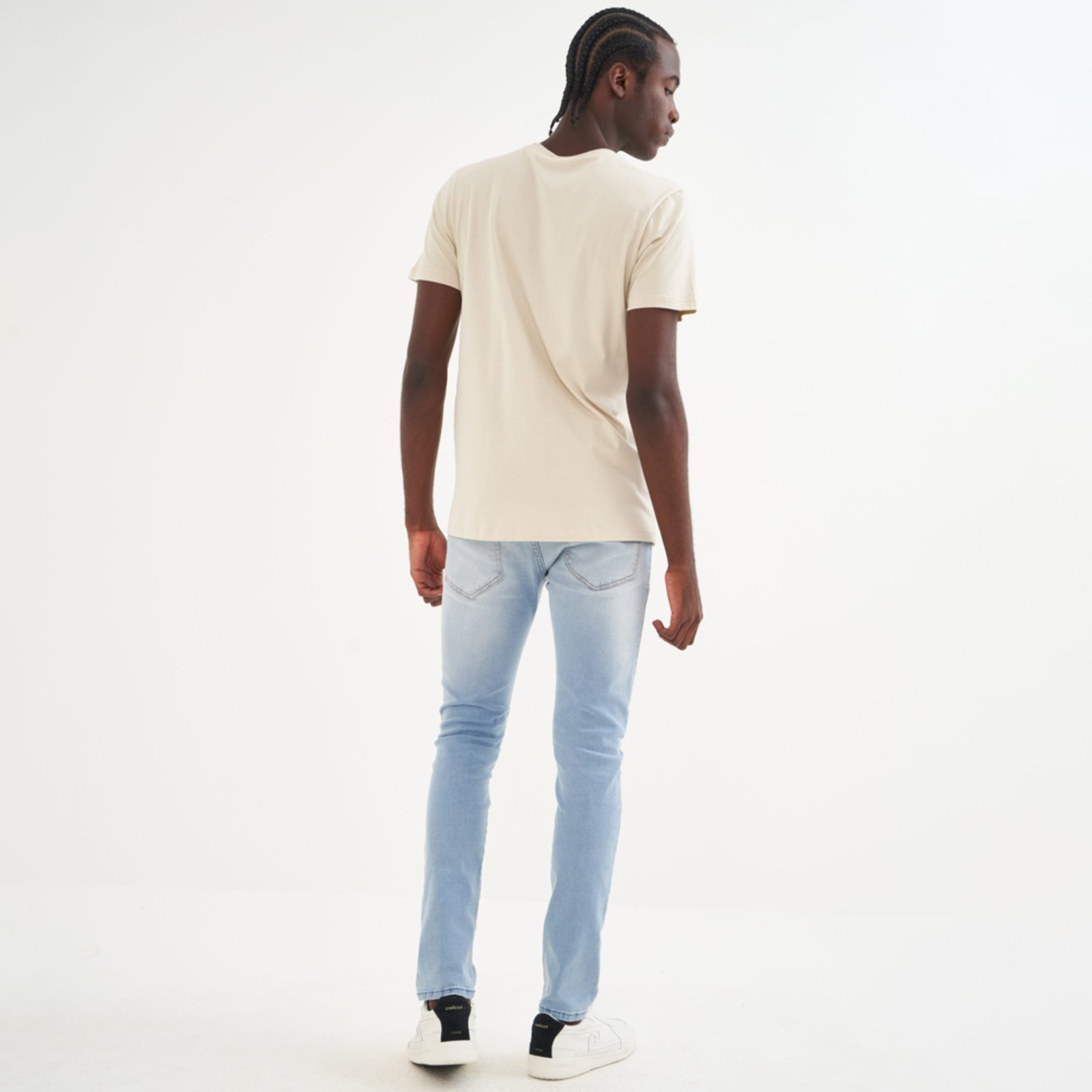 Vista 3 Camiseta Colcci Iconic Pr26 Taupe Masculino bege Colcci bege