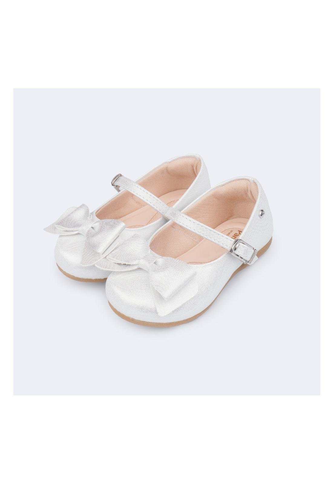 Infantil - Sapato Pampili Angel Laço Prata 18 Prata