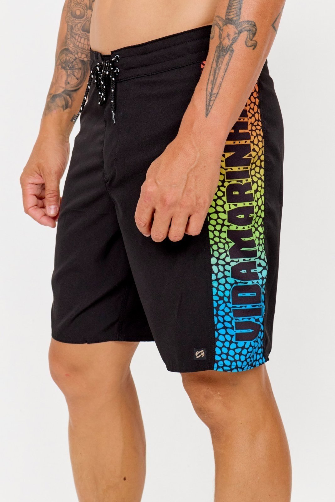 Vista 2 Boardshort Performance Vida Marinha Kai preto Vida Marinha preto
