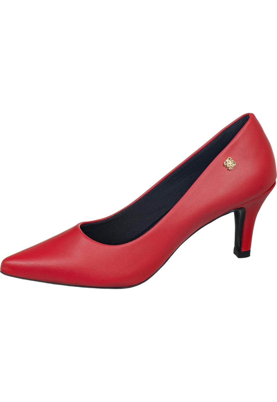 Scarpin Salto Alto Gigil Sapato Bico Fino Vermelho