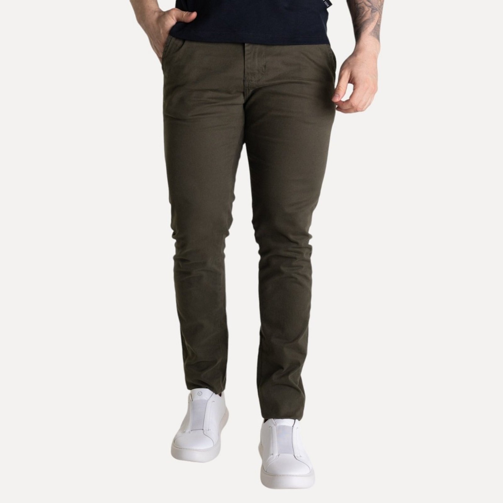 Calça Sarja Slim RL Verde Militar