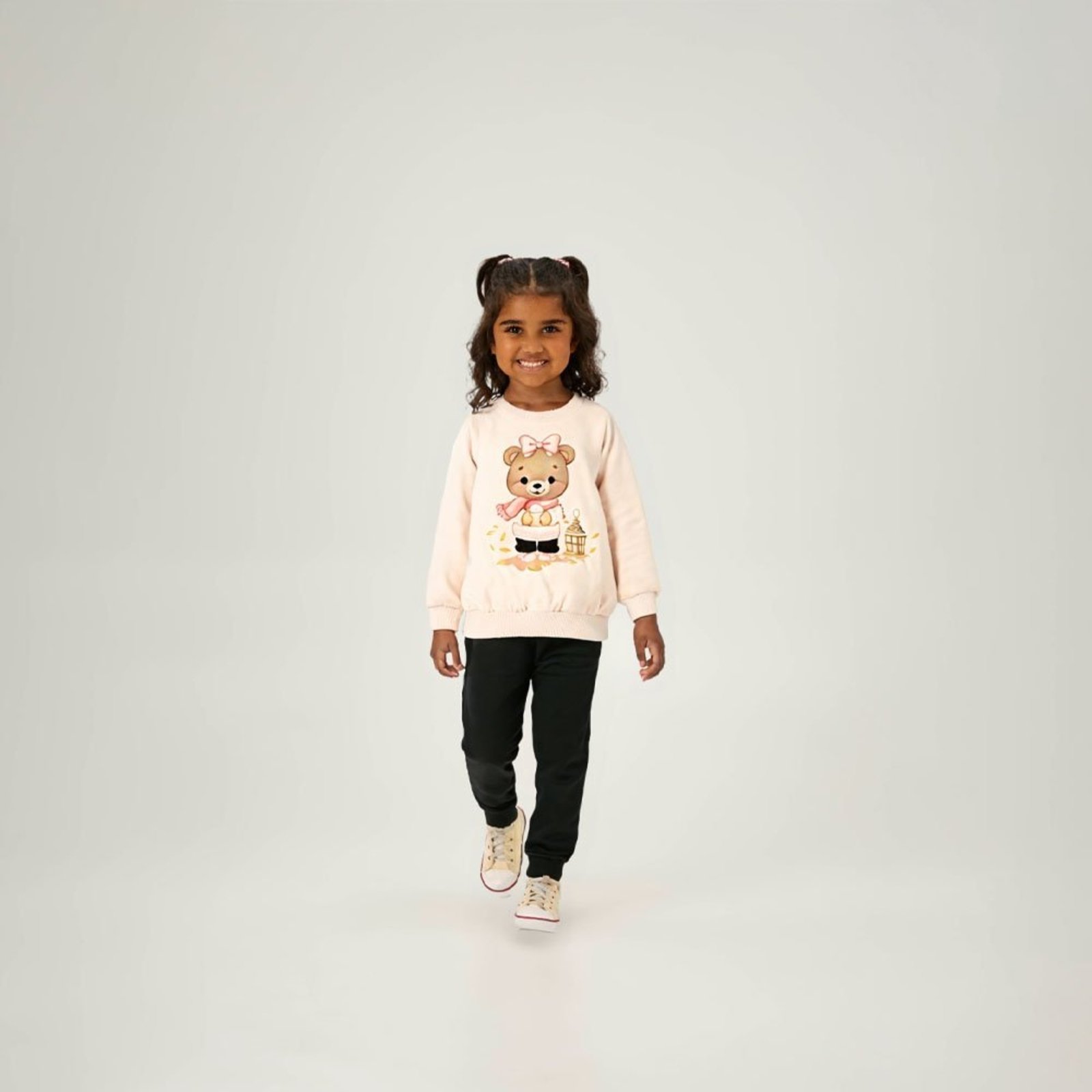 Infantil - Conjunto Primeiros Passos Pulla Bulla Menina - 55233 Rosa