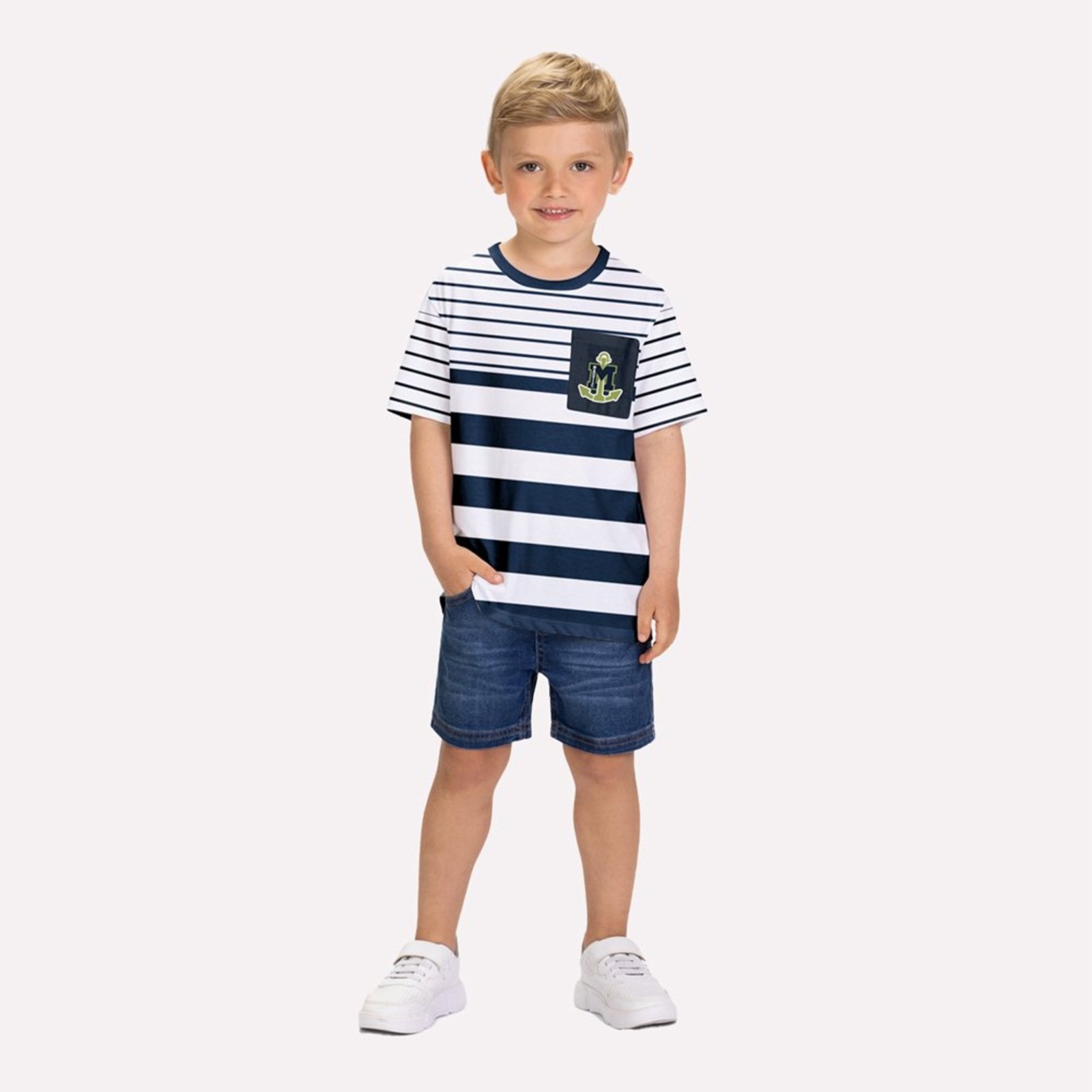 Infantil - Camiseta Menino Listrada Milon
