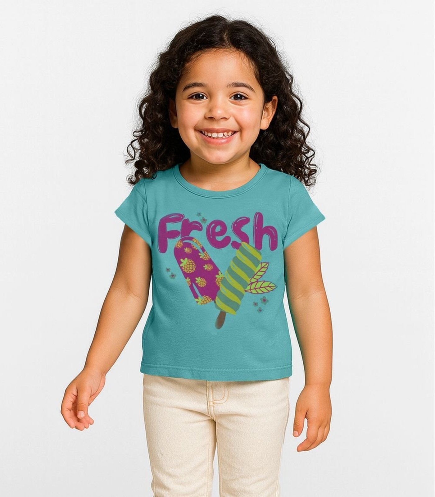 Infantil – Blusa Menina Infinita Cor Verde