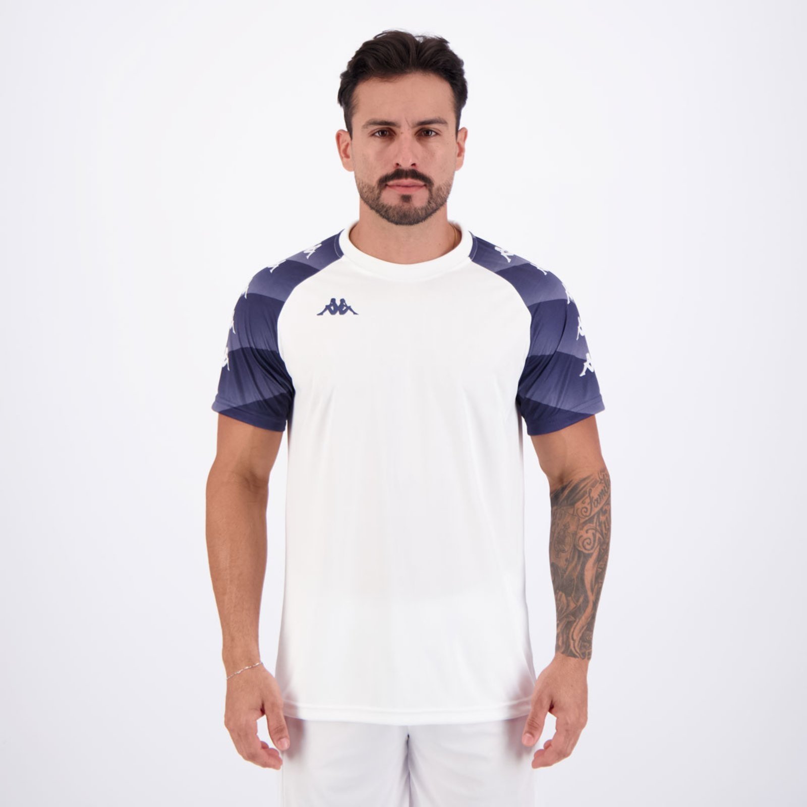 Camiseta Kappa Raglany Branca