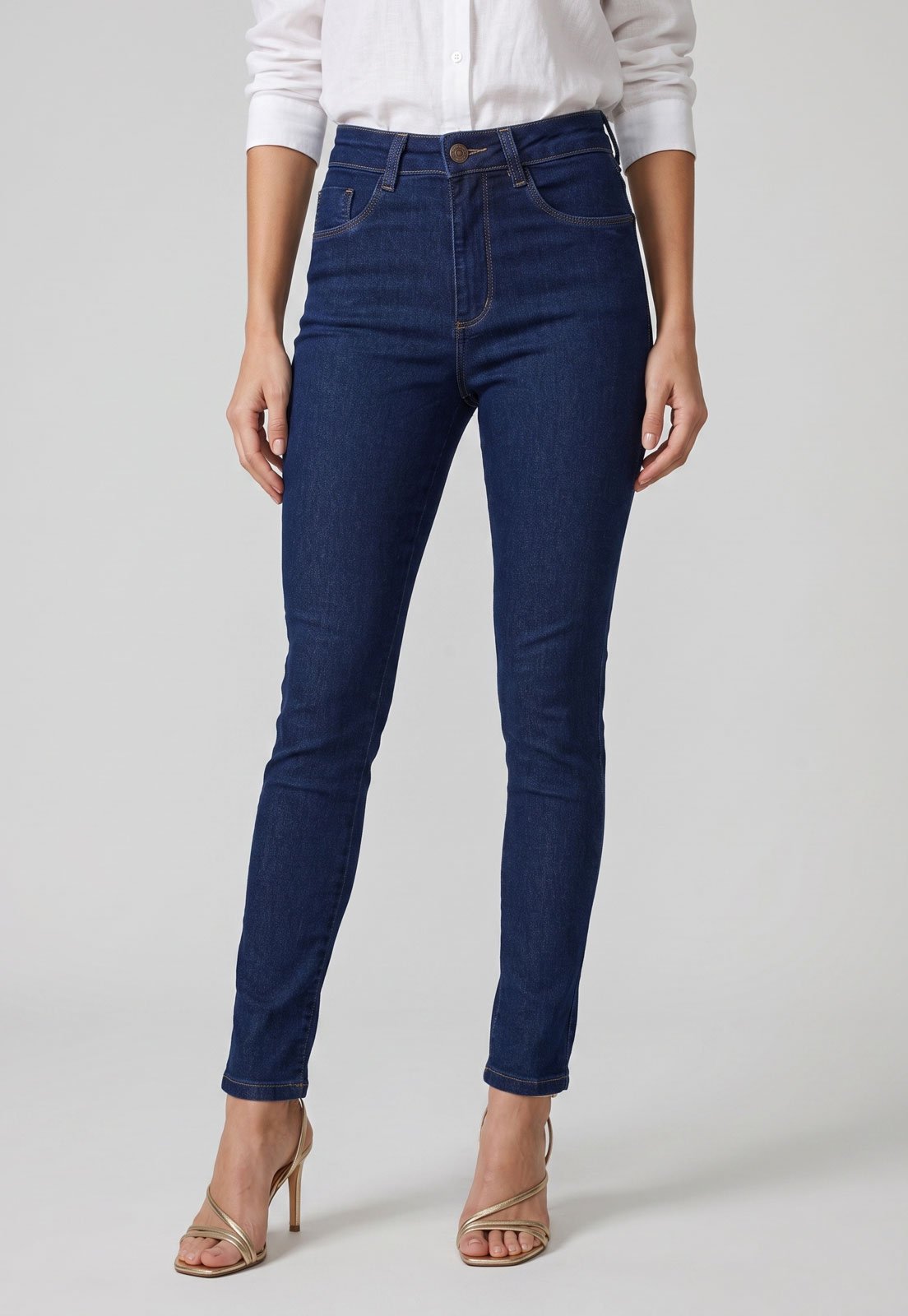 Calça Feminina Sawary Jeans Skinny Azul
