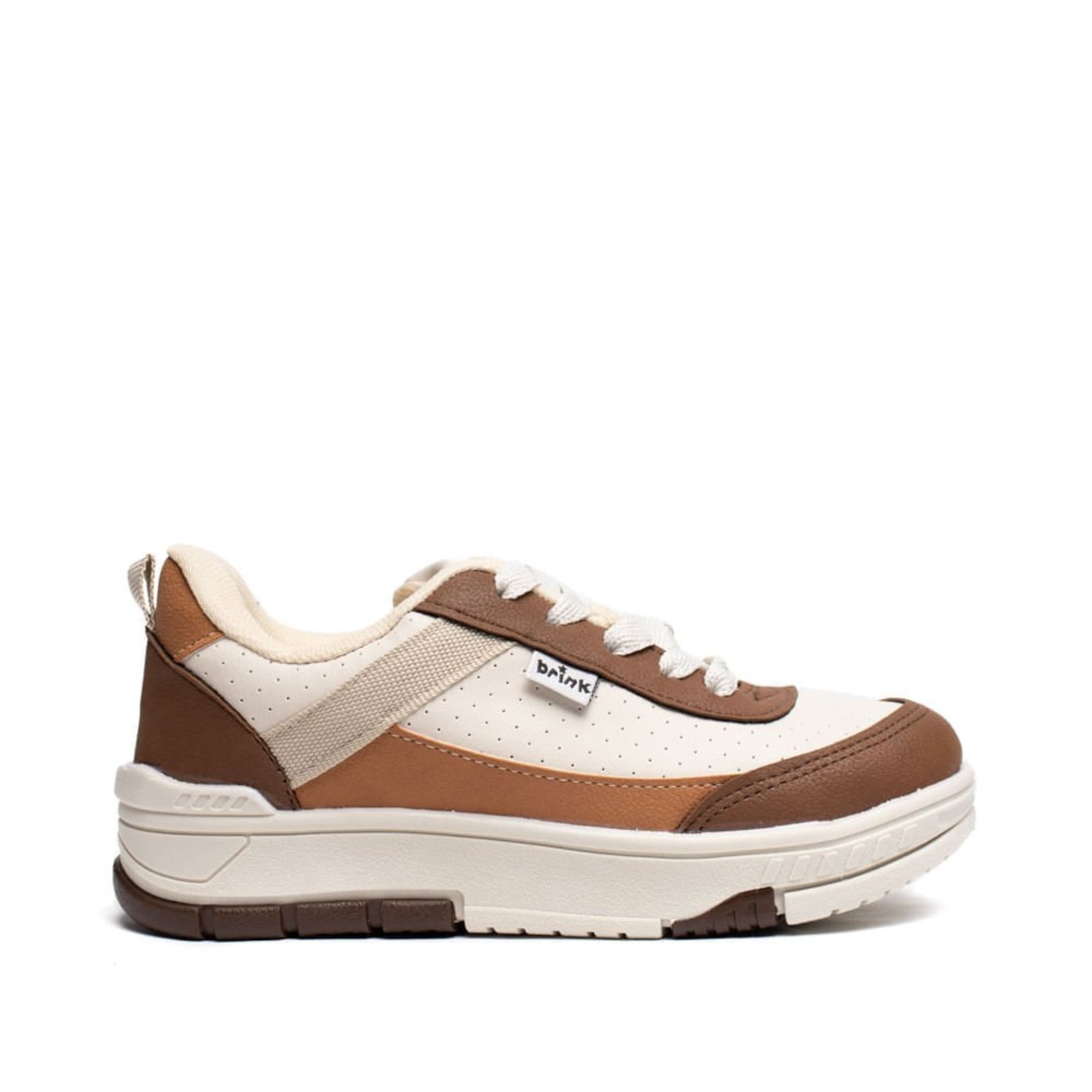 Infantil - Tênis Brink Street Off White/Marrom