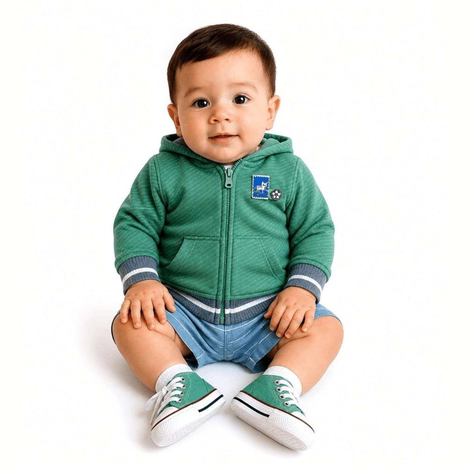 Infantil - Casaco Menino Esporte Clube Alphabeto Oliva
