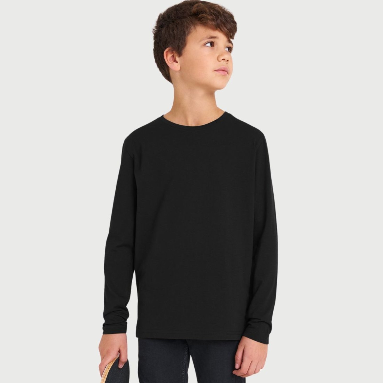 Infantil – Camiseta Básica Manga Longa Escolar Atividades