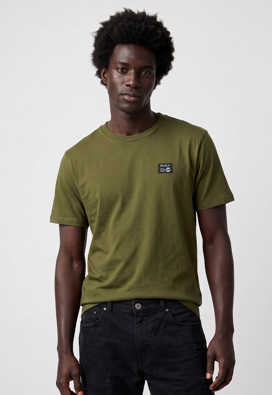 Camiseta Masculina RVCA Regular Verde