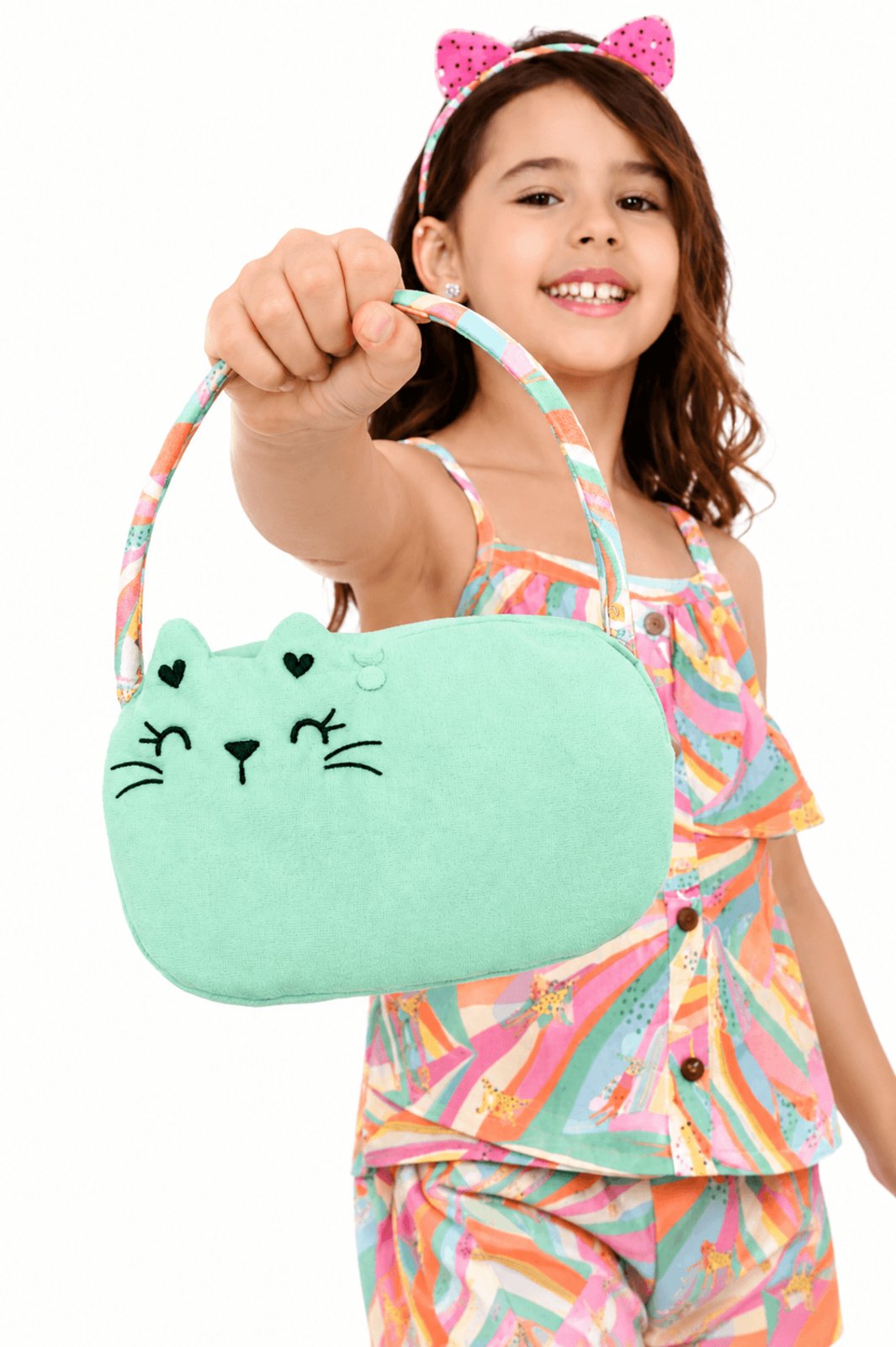 Infantil - Bolsa Menina Entre Cores Alphabeto Verde