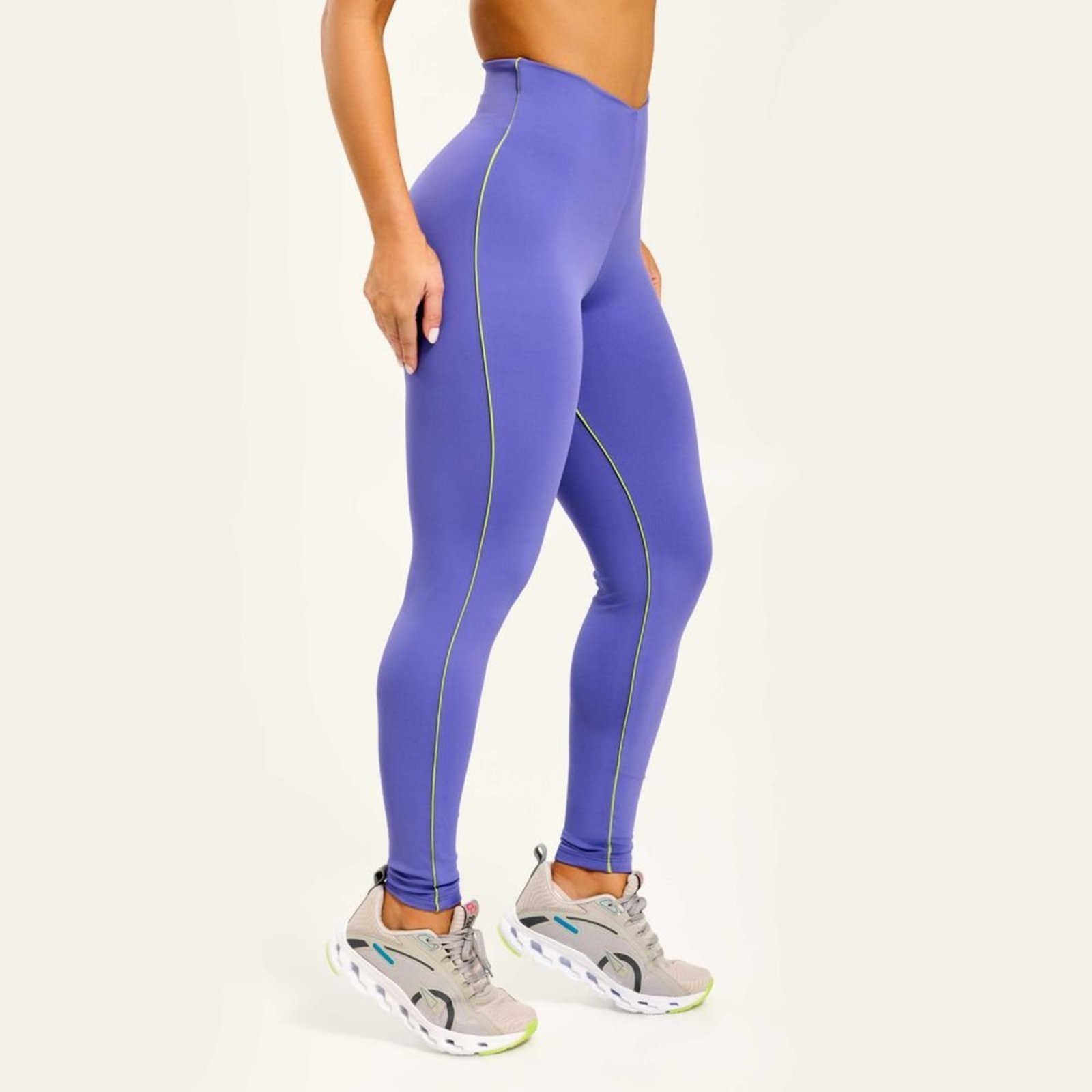 Legging Trace Lilás Hortênsia Poliamida Donna Carioca