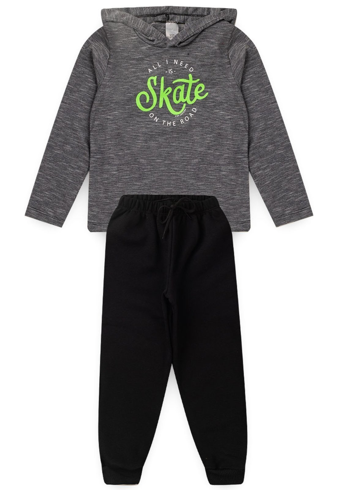 Vista 3 Infantil - Conjunto Skate Boys VIDA COSTEIRA preto VIDA COSTEIRA preto