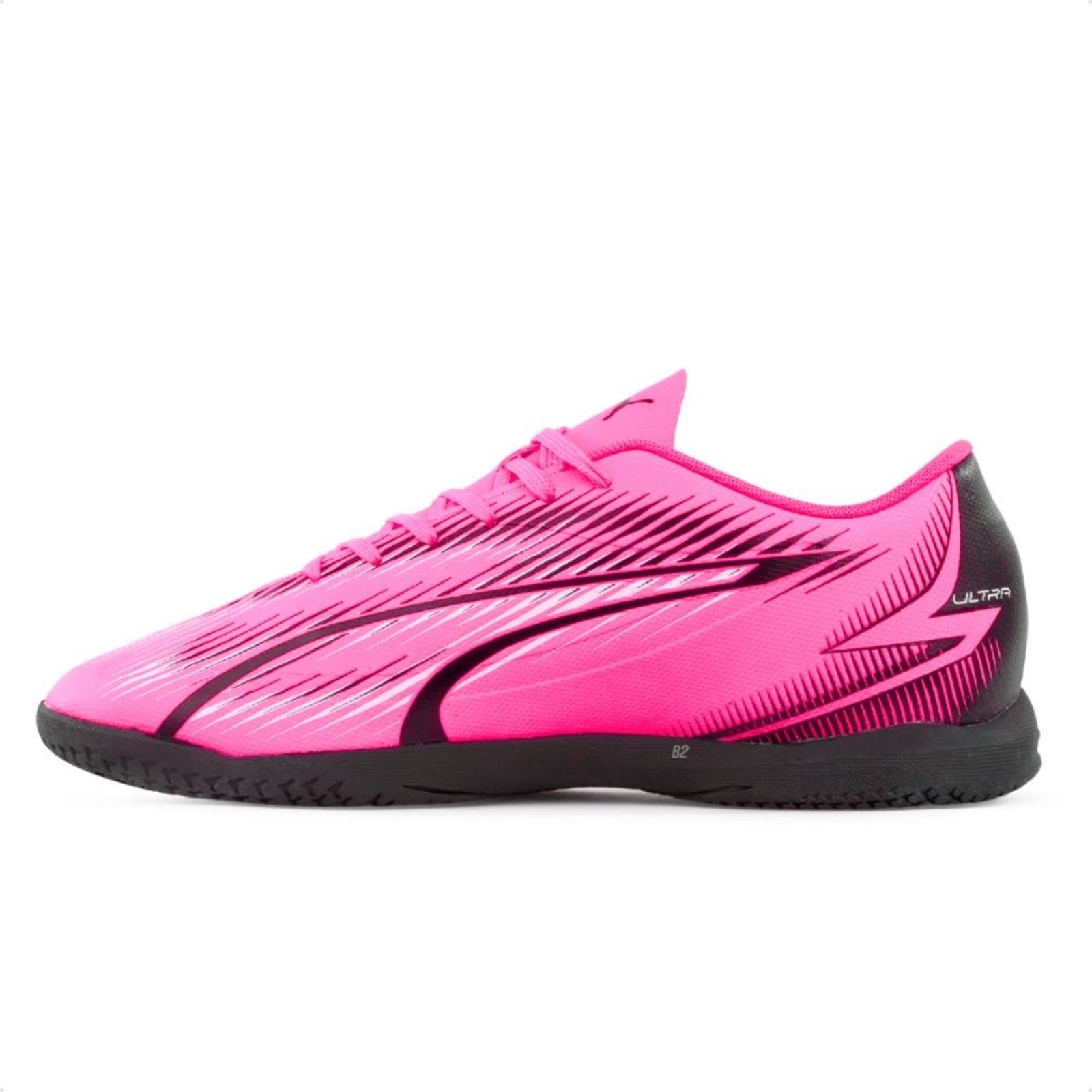Vista 3 Chuteira Futsal Puma Ultra Play It Jr Unissex rosa Puma rosa