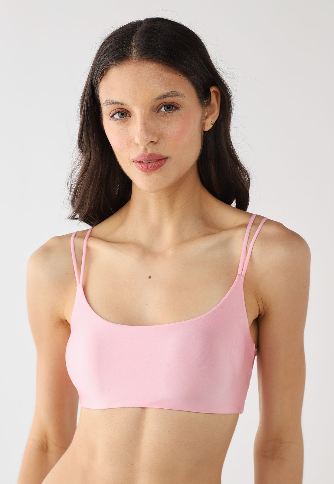 Top Feminino Hope Ace Microfibra Bojo Removível Rosa