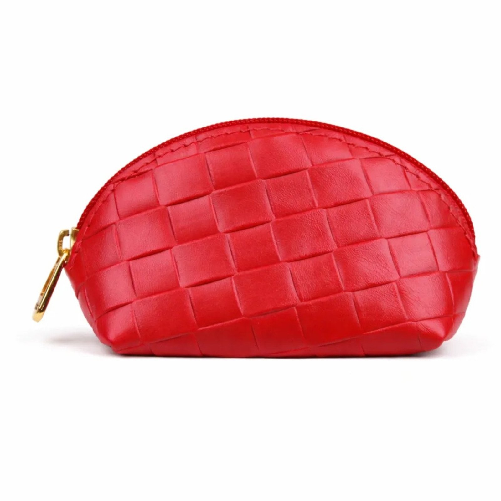 Mini Necessaire Porta Moedas e Objetos em Couro Artlux 3070 Vermelho