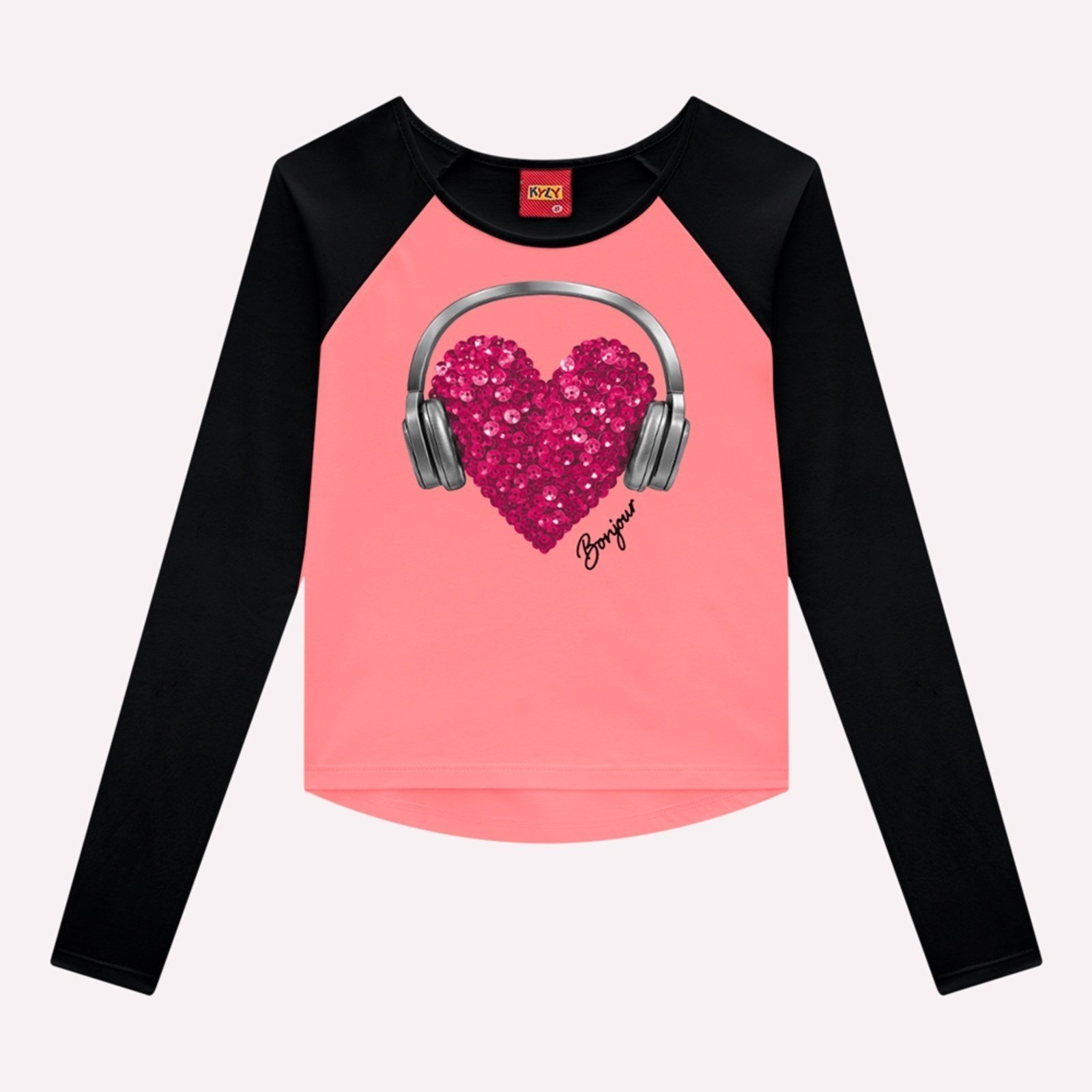 Infantil - Blusa Menina Coração Kyly