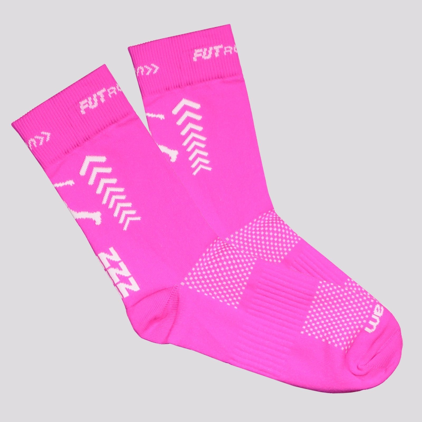 Meia Rikam Fut Run Feminina Rosa