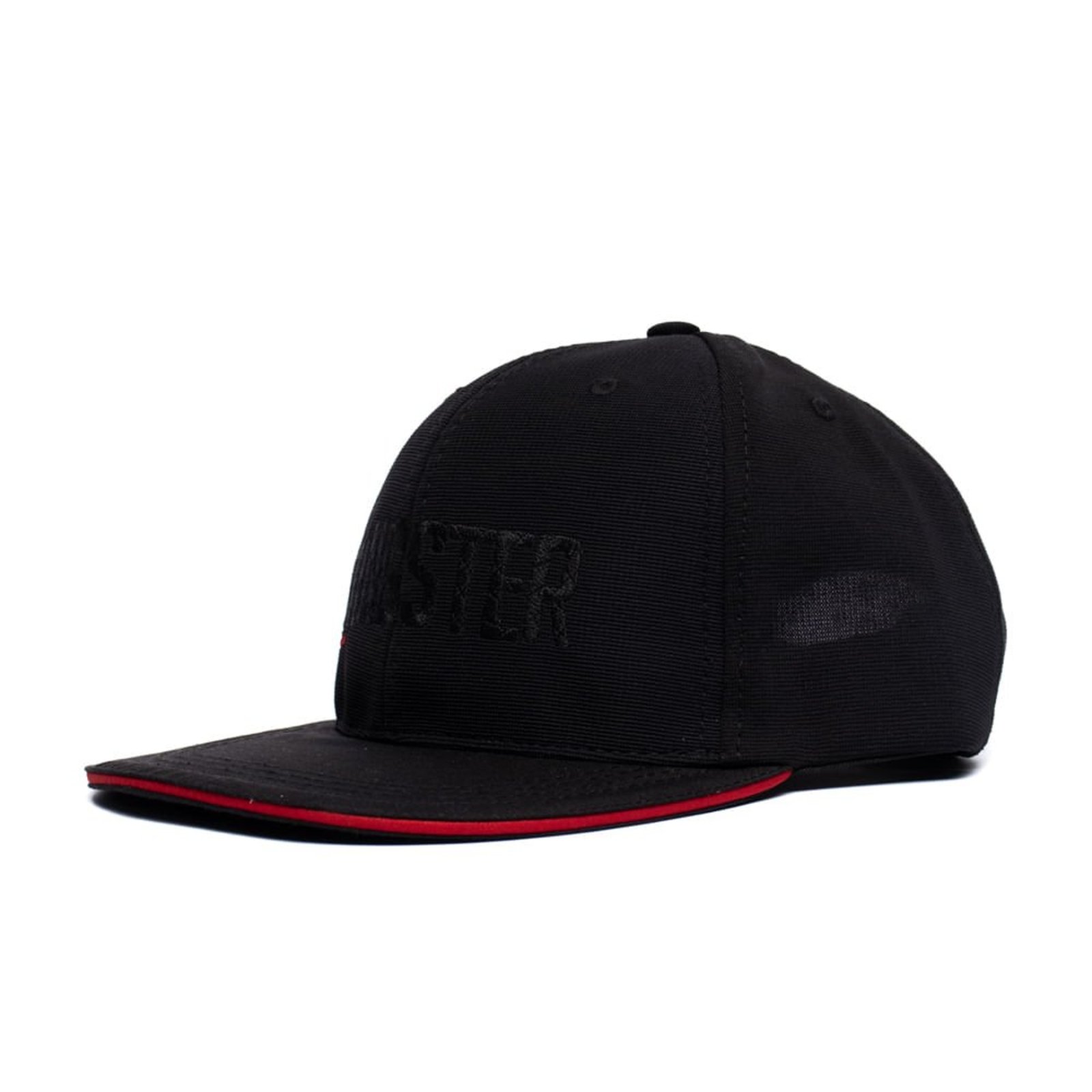 Boné Unissex Gangster Aba Reta Bordado Preto/vermelho