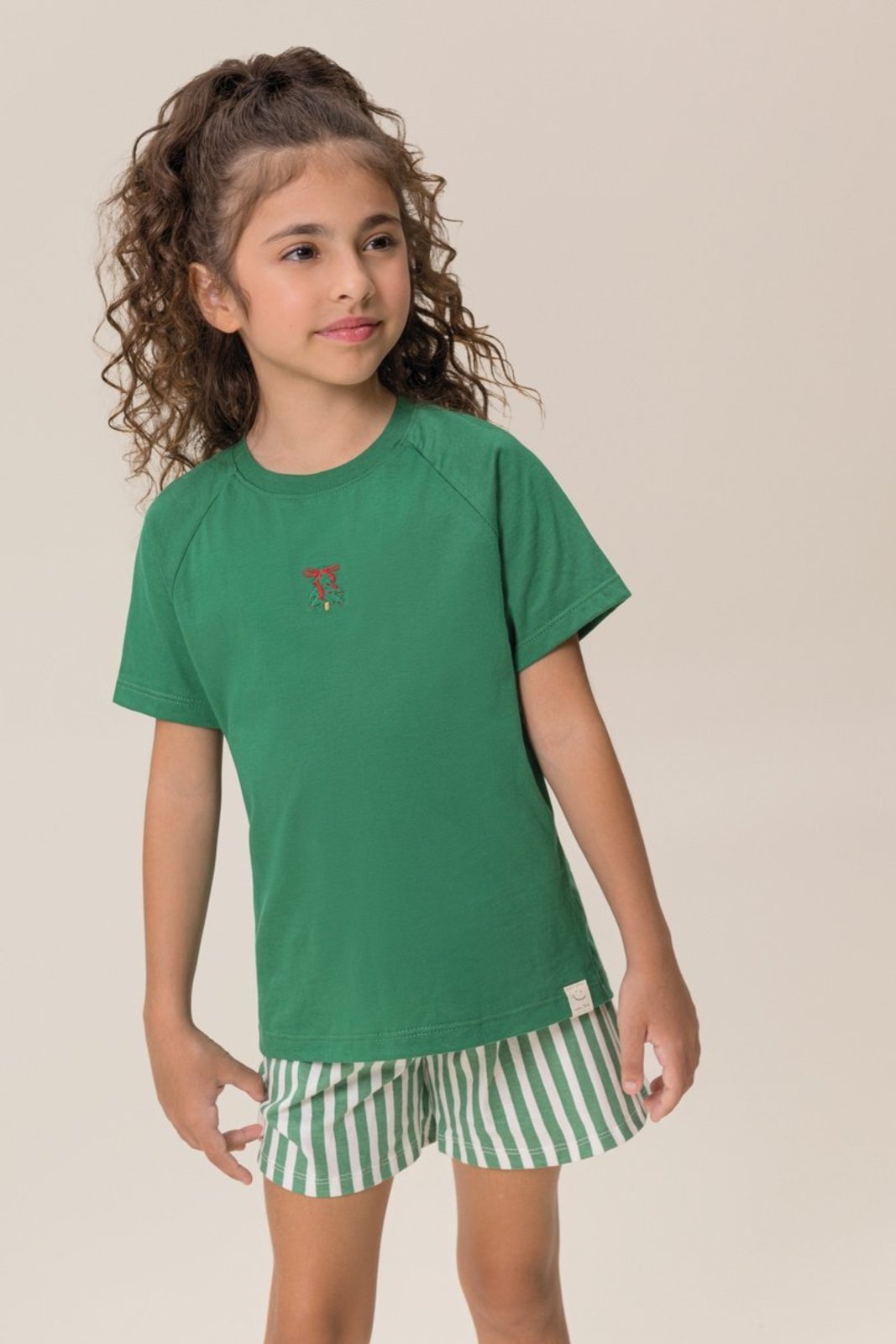 Infantil - Pijama Bugbee Blusa e Shorts Meia Malha