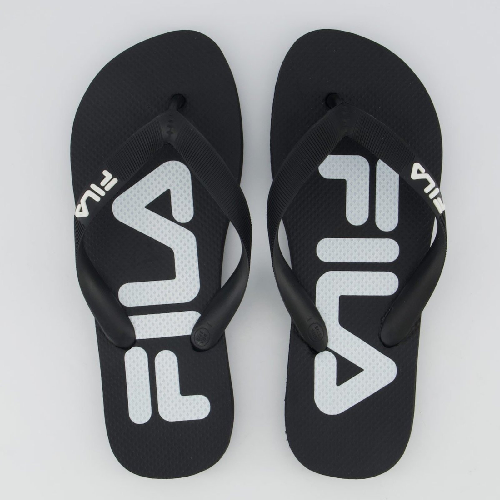 Chinelo Fila Fingers Feminino Preto e Branco