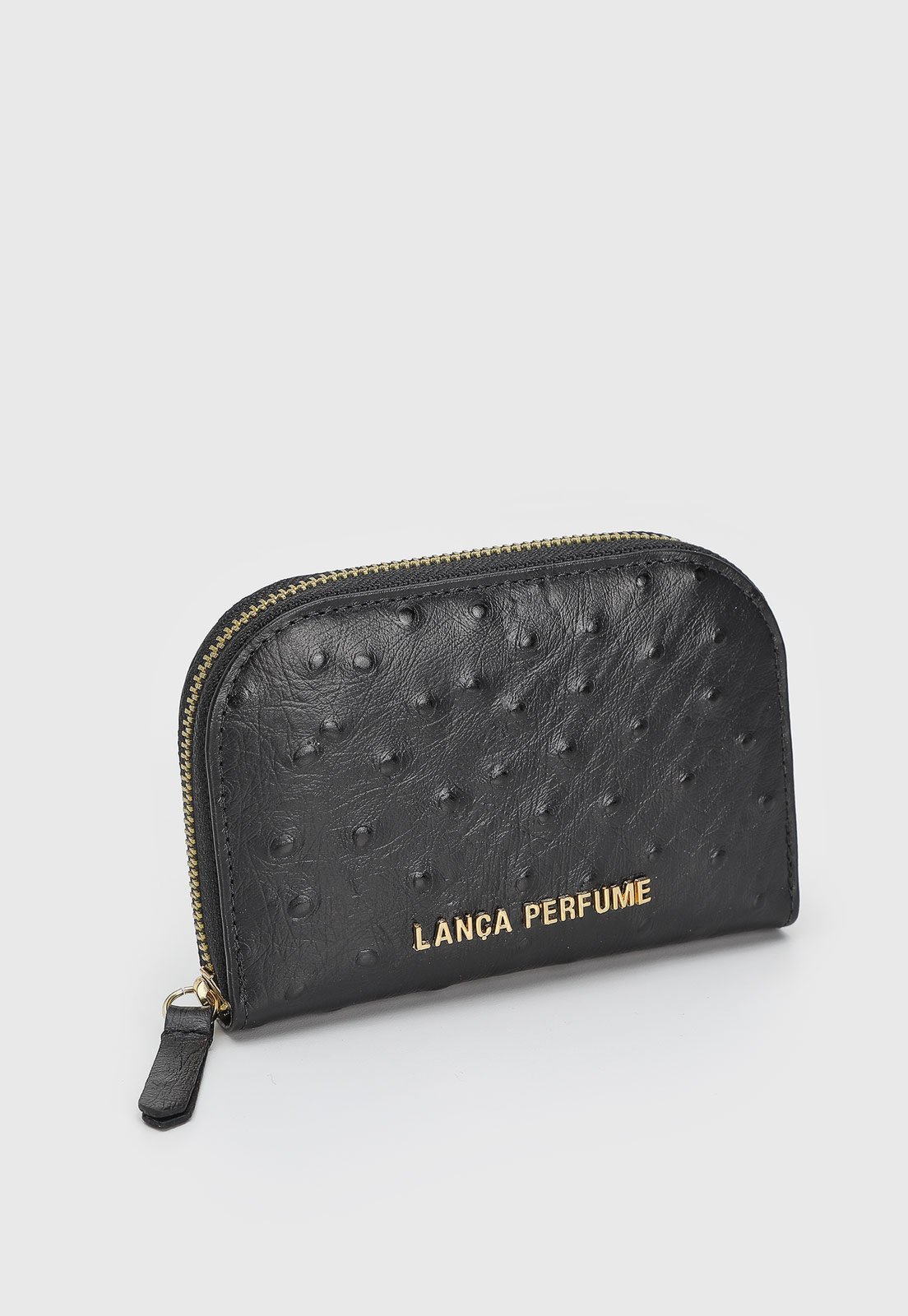 Carteira Feminina Lança Perfume Texturizada Preta