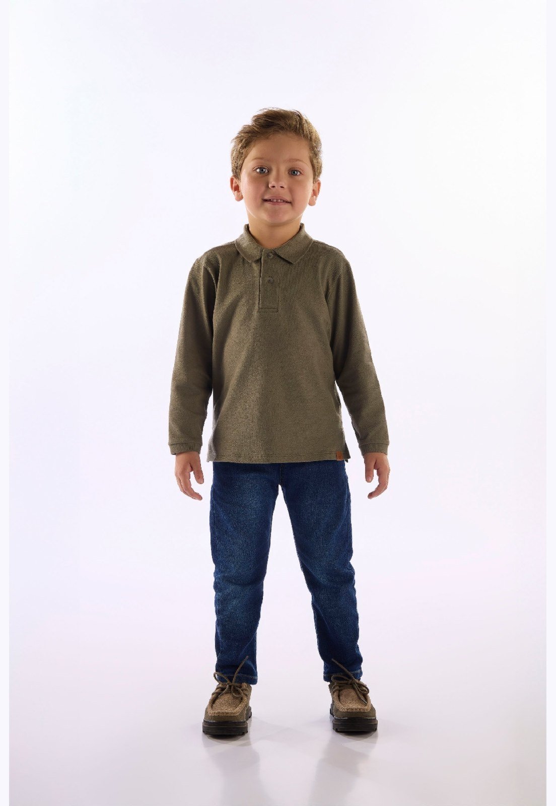 Infantil - Polo Para Menino Em Piquet Up Baby Branco