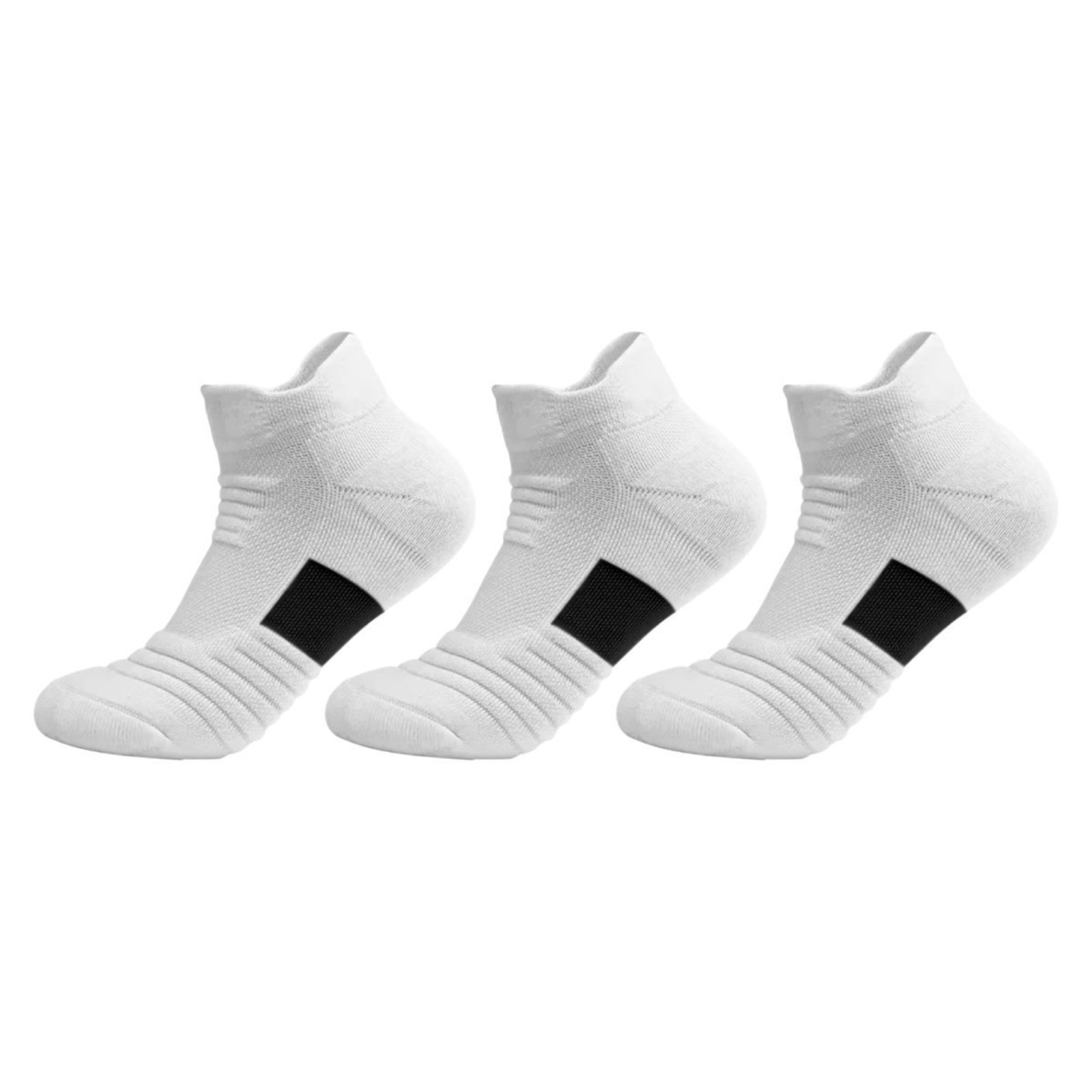 Kit 3 Pares de Meias QLC Sports Esportiva Branco