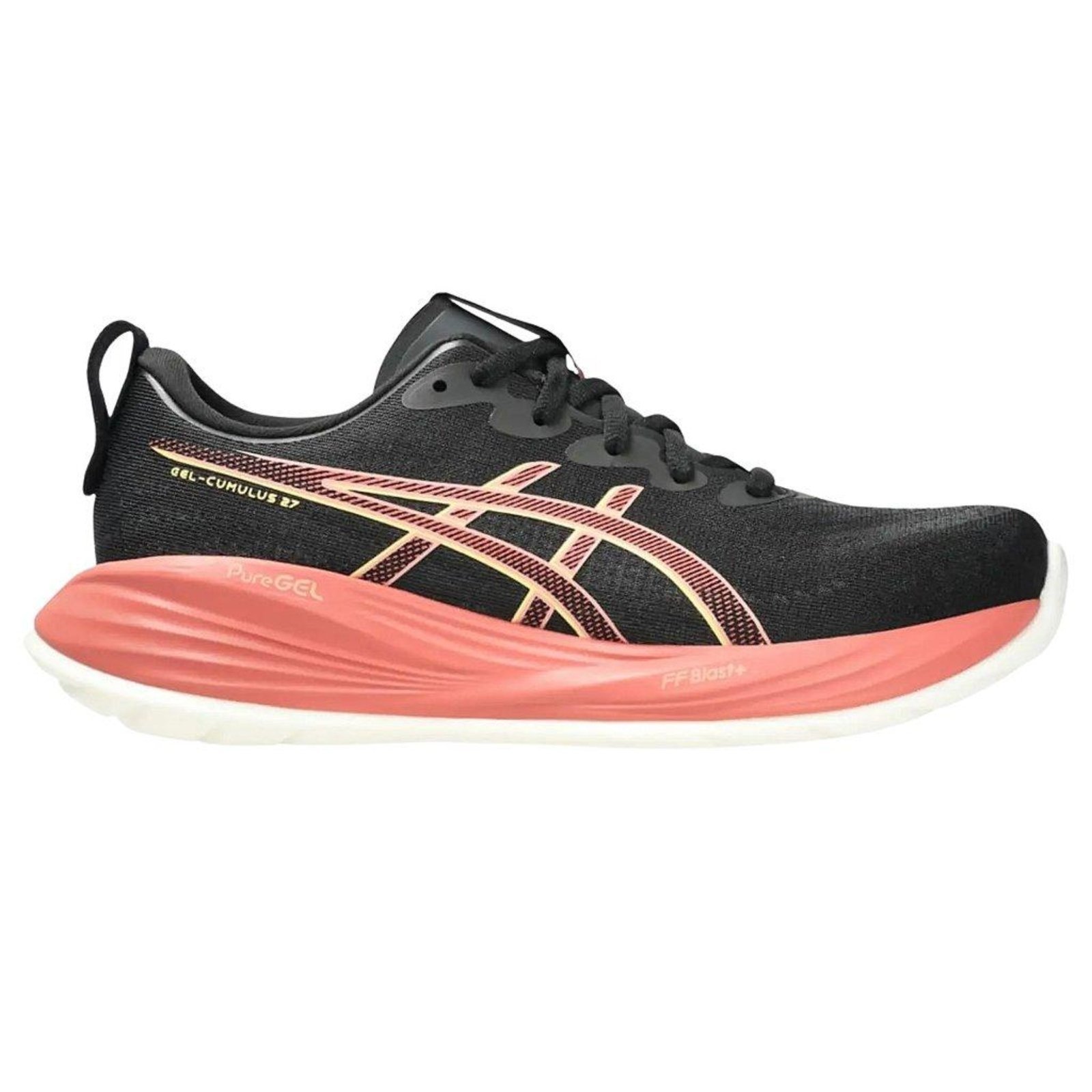 Tenis Asics Gel-Cumulus 27 Feminino Preto/Rosa Preto