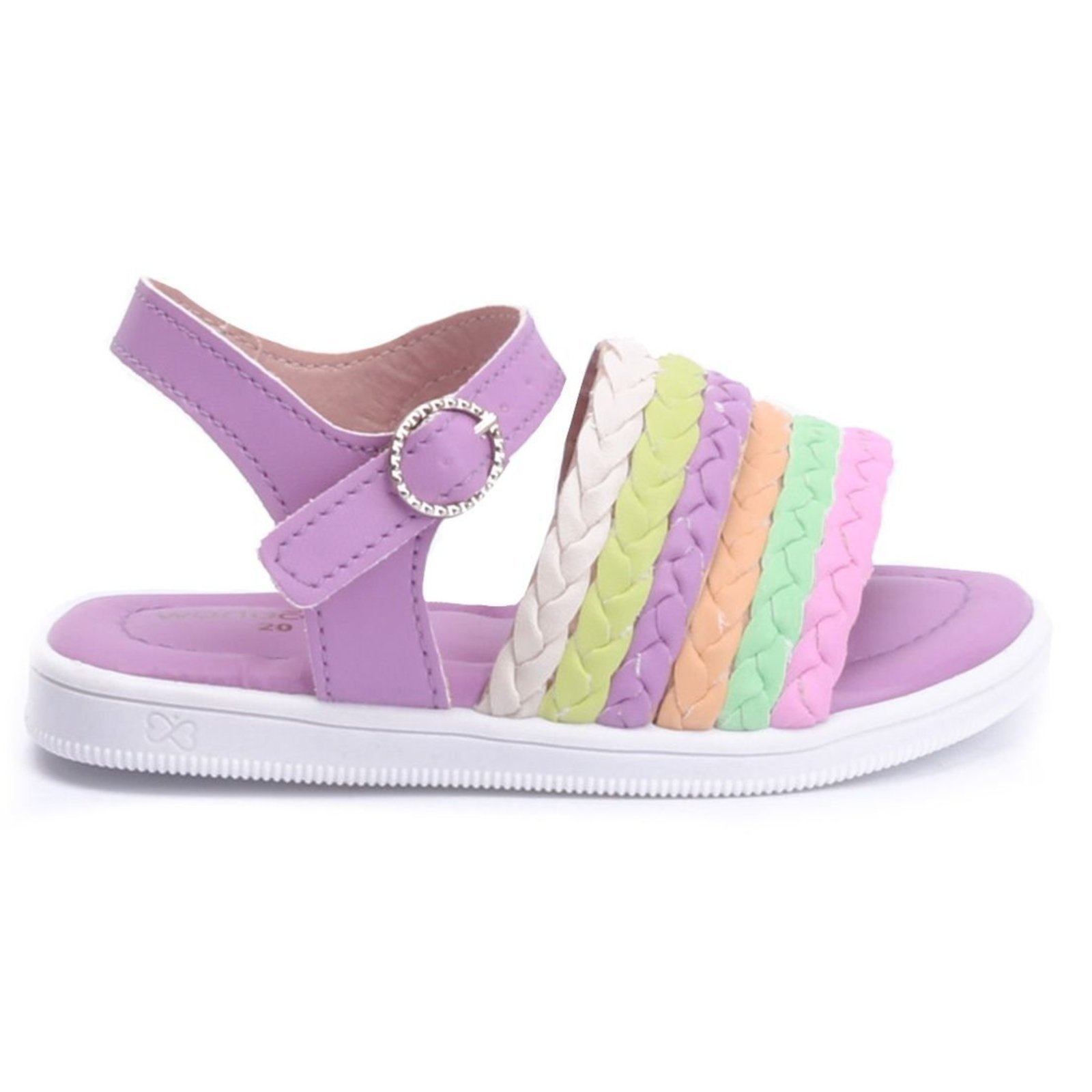 Infantil – Sandália Feminina WorldColors Belinha – Multicolor/Lilas