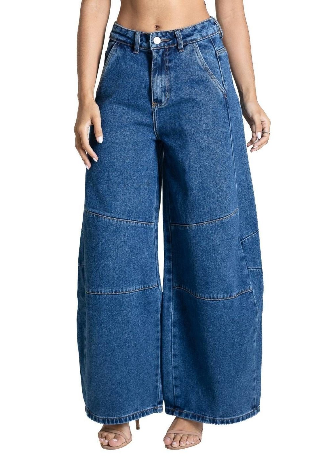 Calça Jeans Sawary Balloon - 283825 AZUL - Azul - Sawary