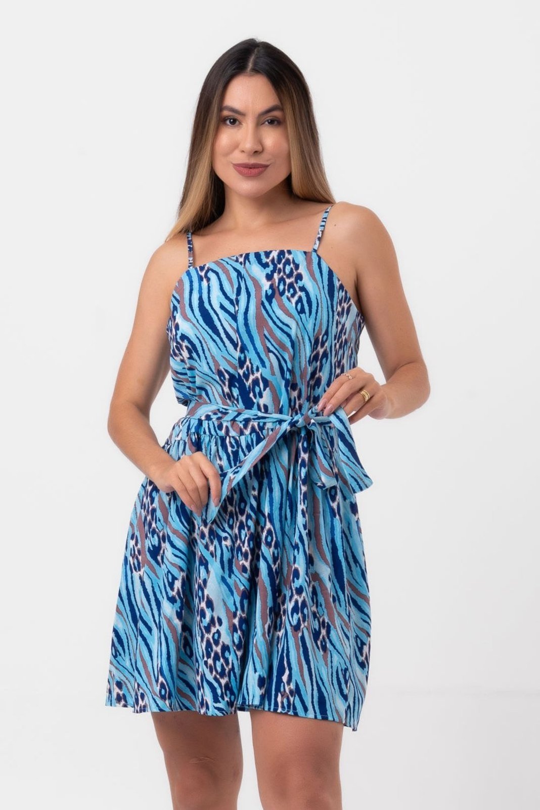 Vestido curto horsea pequiá