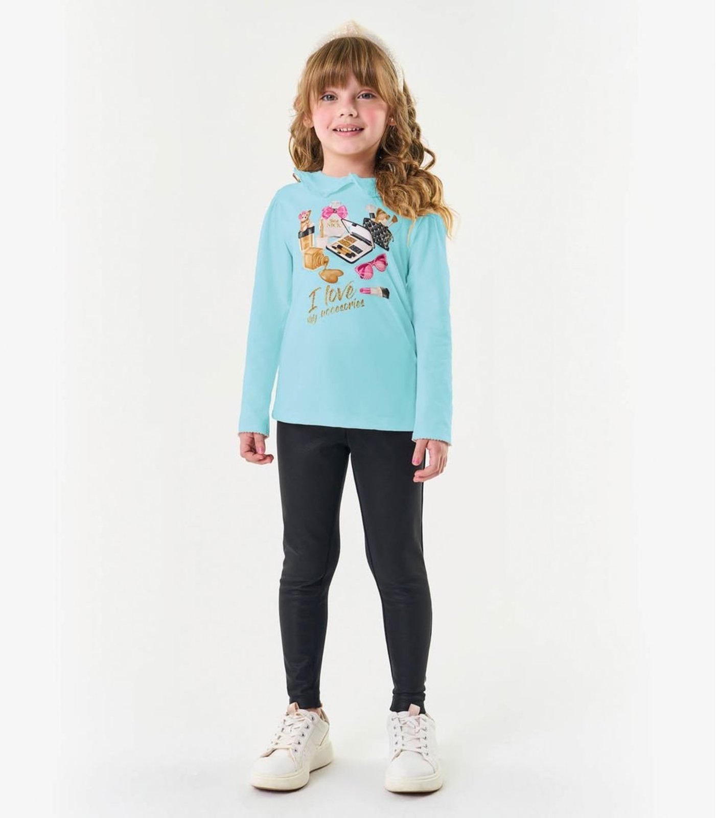 Infantil - Conjunto Blusa Com Legging Trick Nick Azul