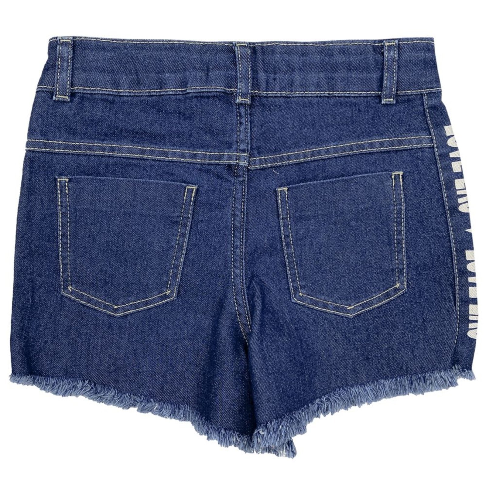 Vista 3 Infantil - Shorts Juvenil Look Jeans c/ Silk Jeans azul Look Jeans azul