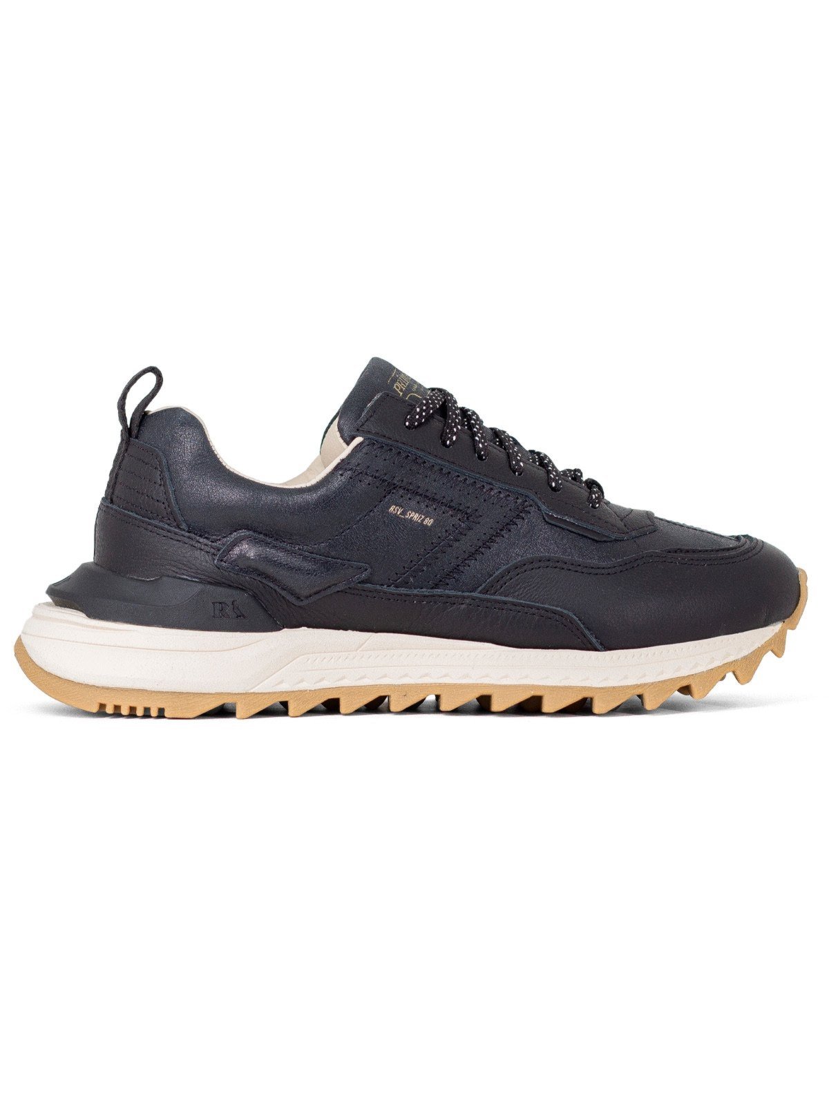 Tênis Masculino Reserva RSV Go Spriz Sneaker Couro Clássico Confortável Preto