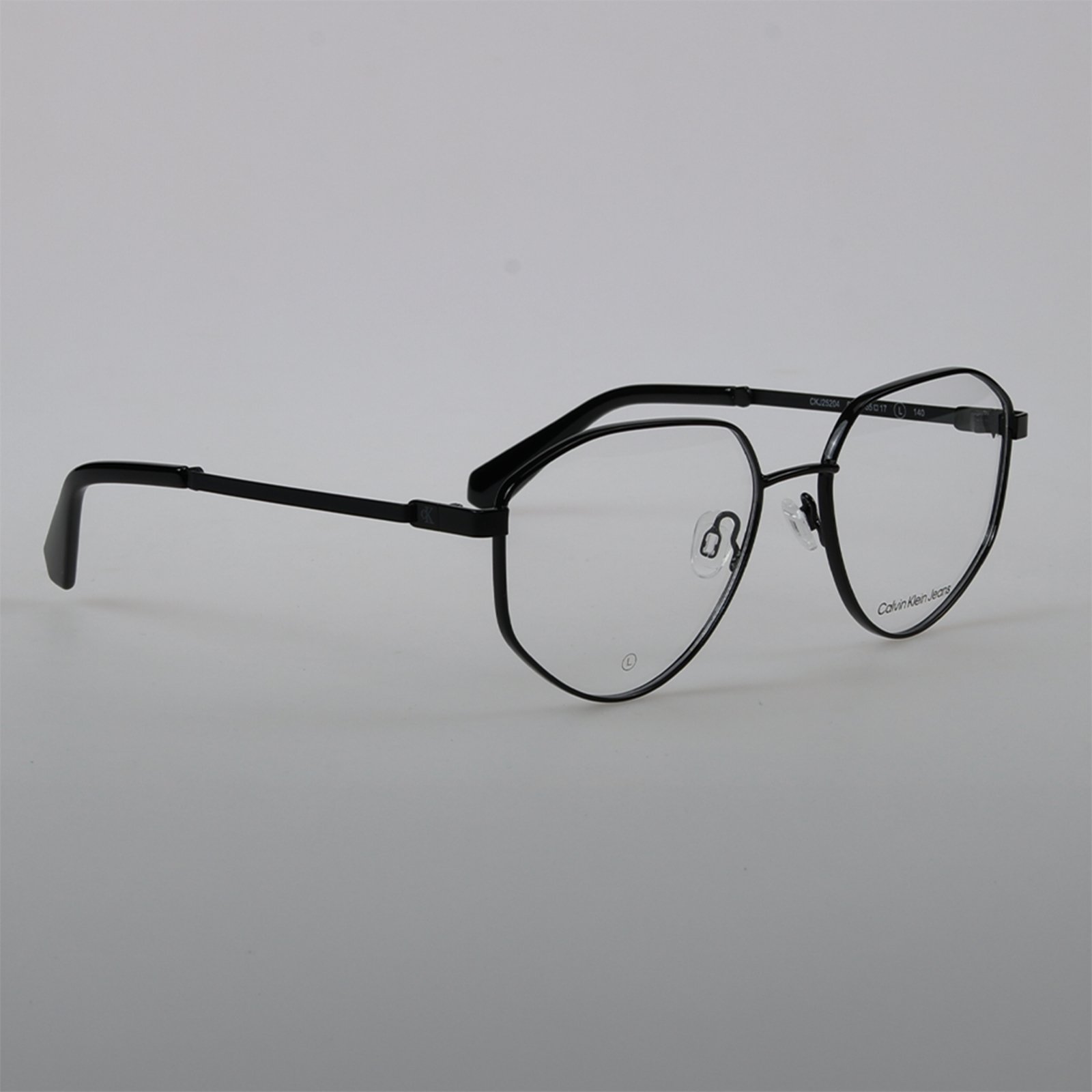 Armação Óculos Grau Calvin Klein Jeans 25204 Metal Preto