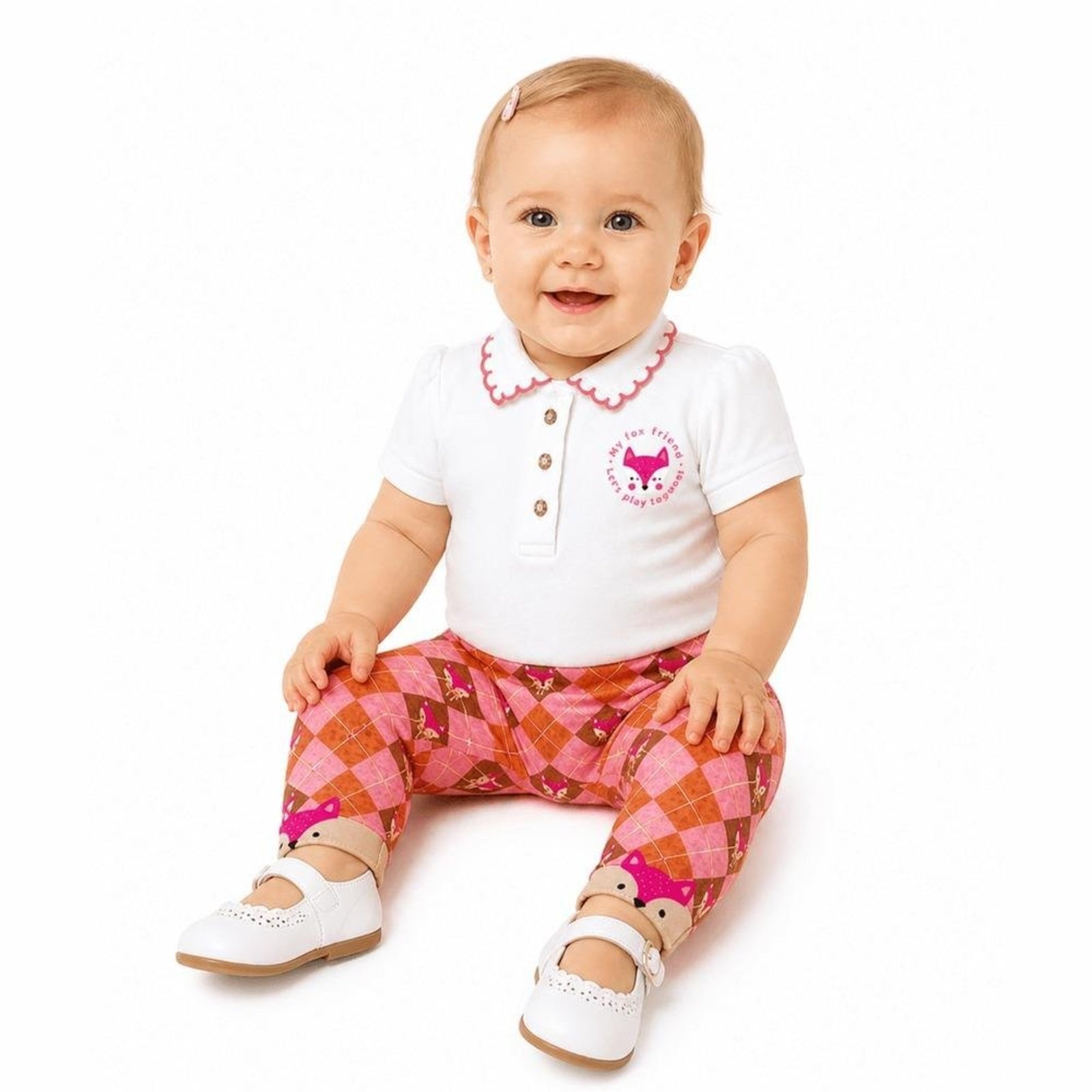 Infantil - Body Menina Minha Fofura Alphabeto Branco