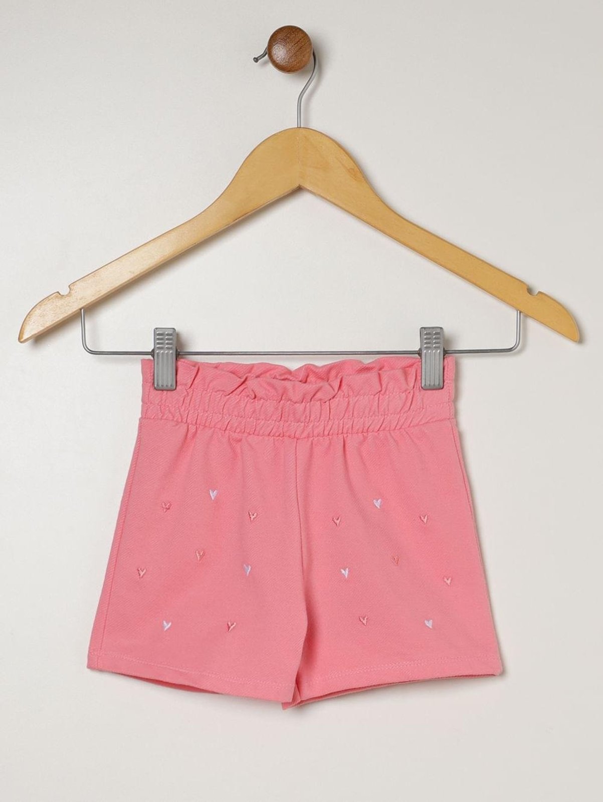 Infantil - Short Moletinho Para Menina - ROSA