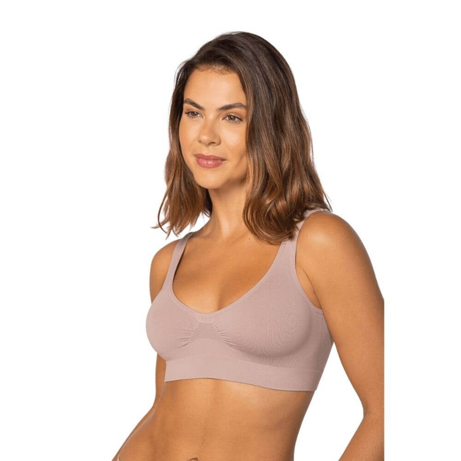 Top Sem Costura Loba Lupo 41300-001 Microfibra Nude