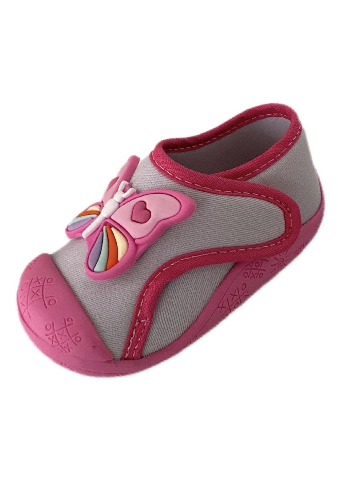 Infantil – Tenis meia Solzim borboleta Rosa