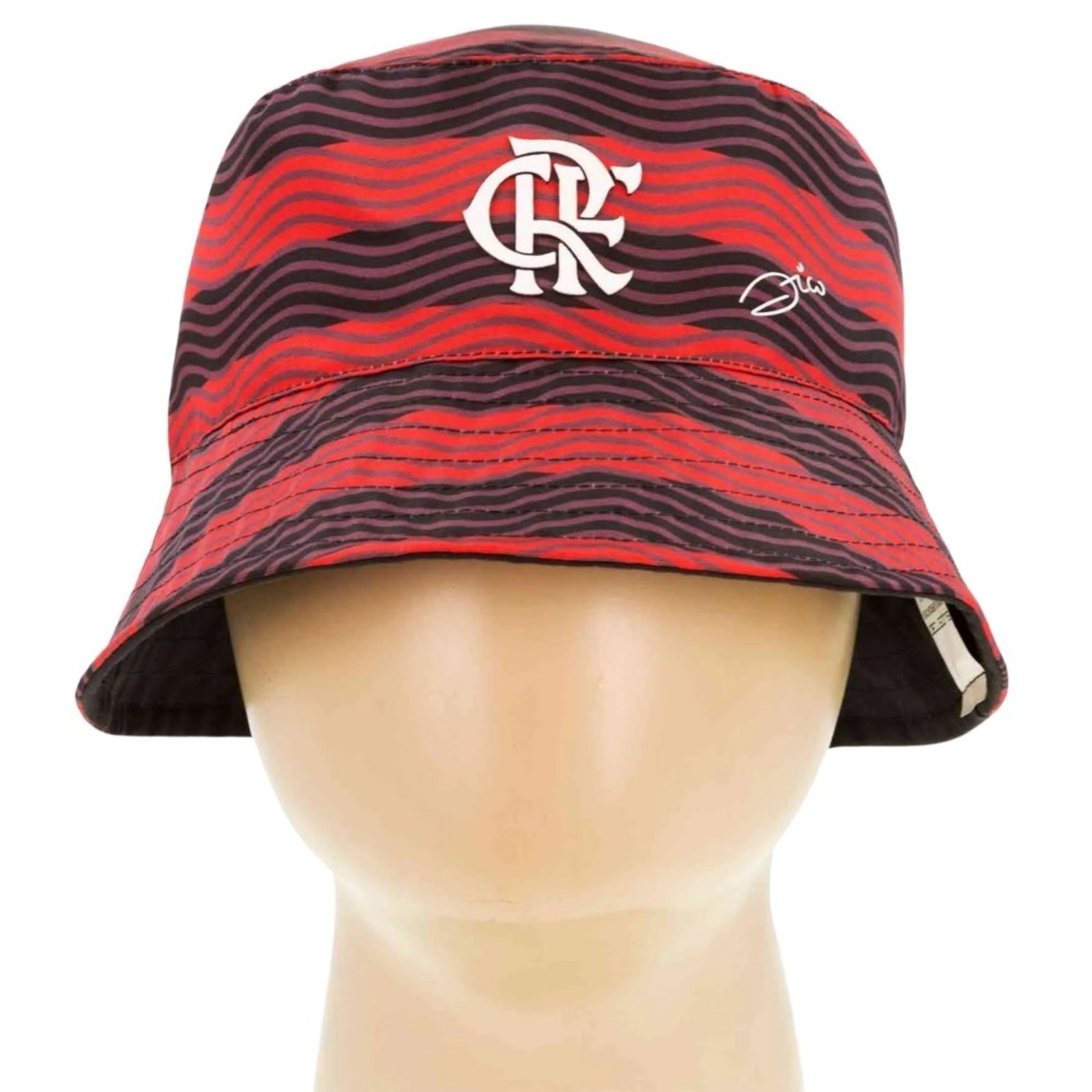 Chapéu Supercap Bucket Hat Flamengo Zico Dupla Face Vermelho