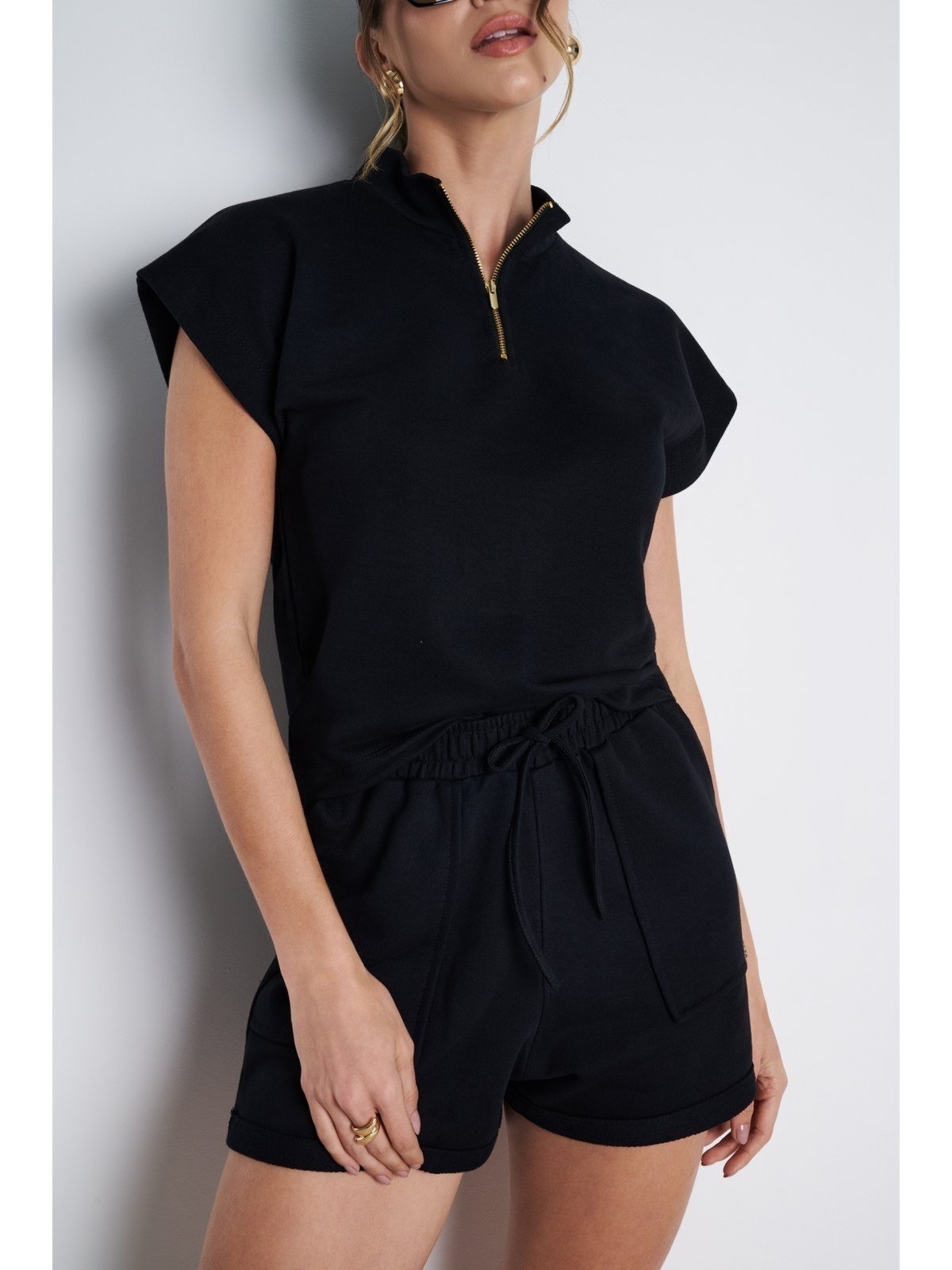 Conjunto Feminino Meujeans Amora Moletinho Preto
