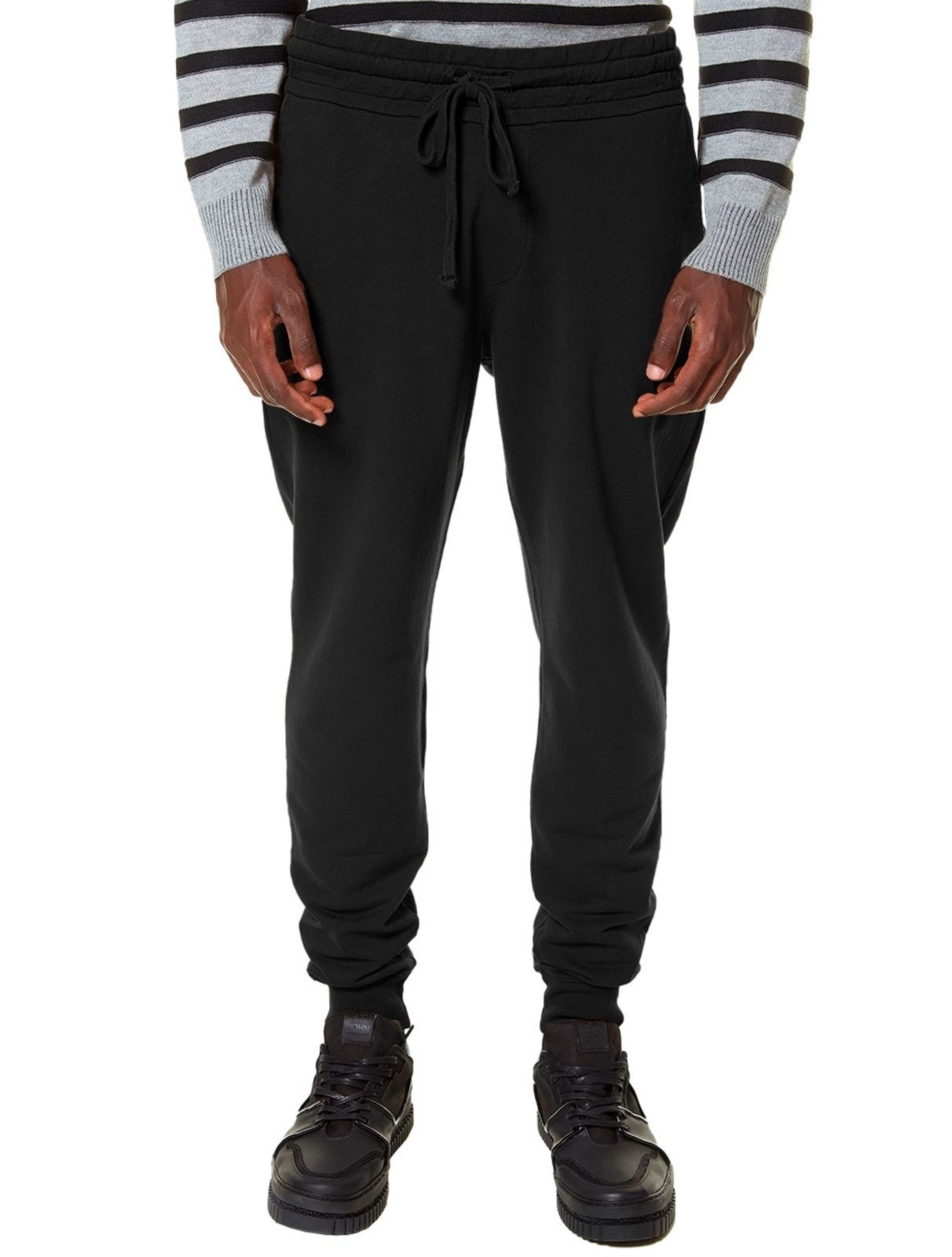 Calça John John Masculina Moletom Patch Preta