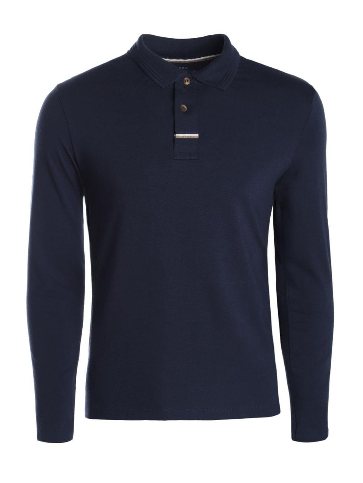 Polo Manga Longa Masculina MARINHO