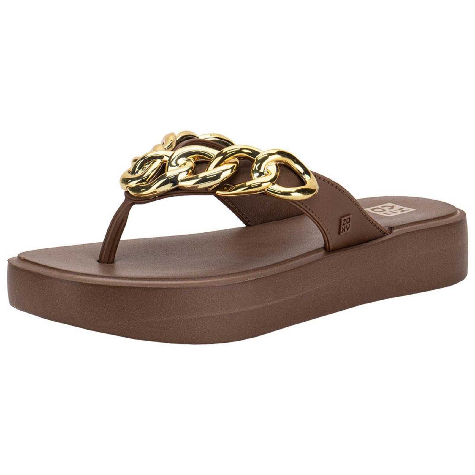 Tamanco Feminino Flat Link Zaxy 19276 3299276 Café