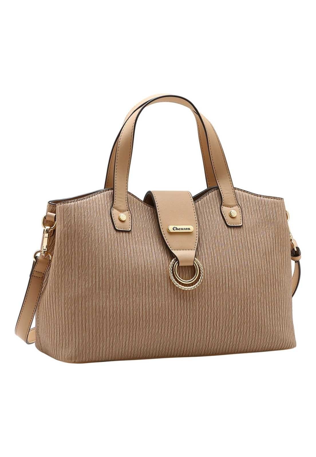 Bolsa Feminina Chenson Mão Casual Chic 3485904 Bege