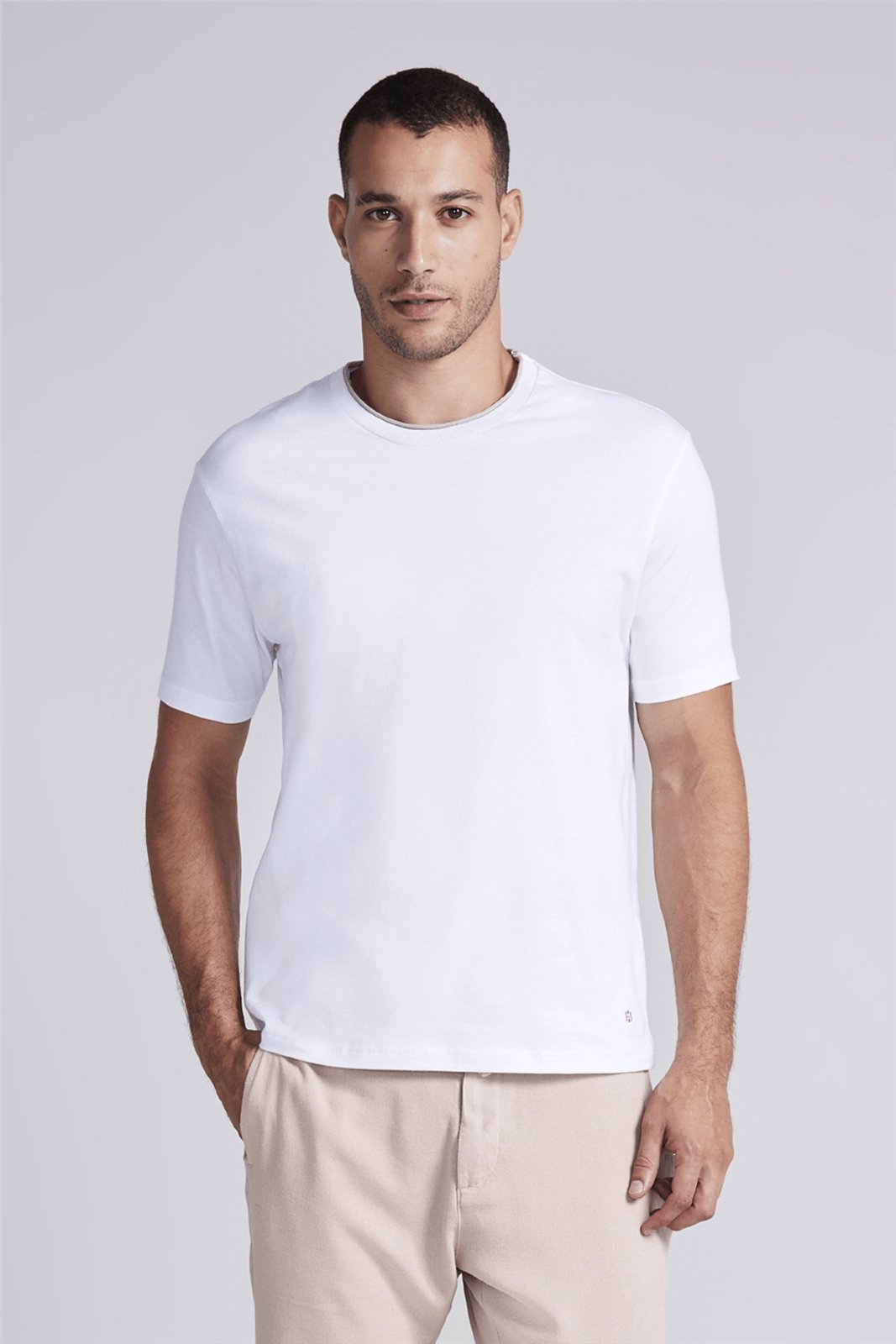 HIGHSTIL Camiseta Malha Comfort - Branco