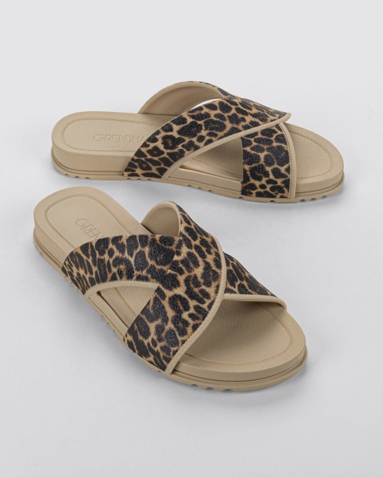 Chinelo Slide Feminino Adulto Grendha Conceito Bege