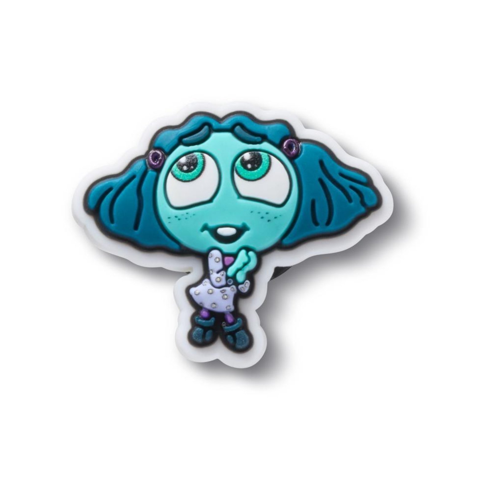 Vista 2 Infantil - Jibbitz™ Pixar Divertida Mente Inveja UNICO Crocs branco