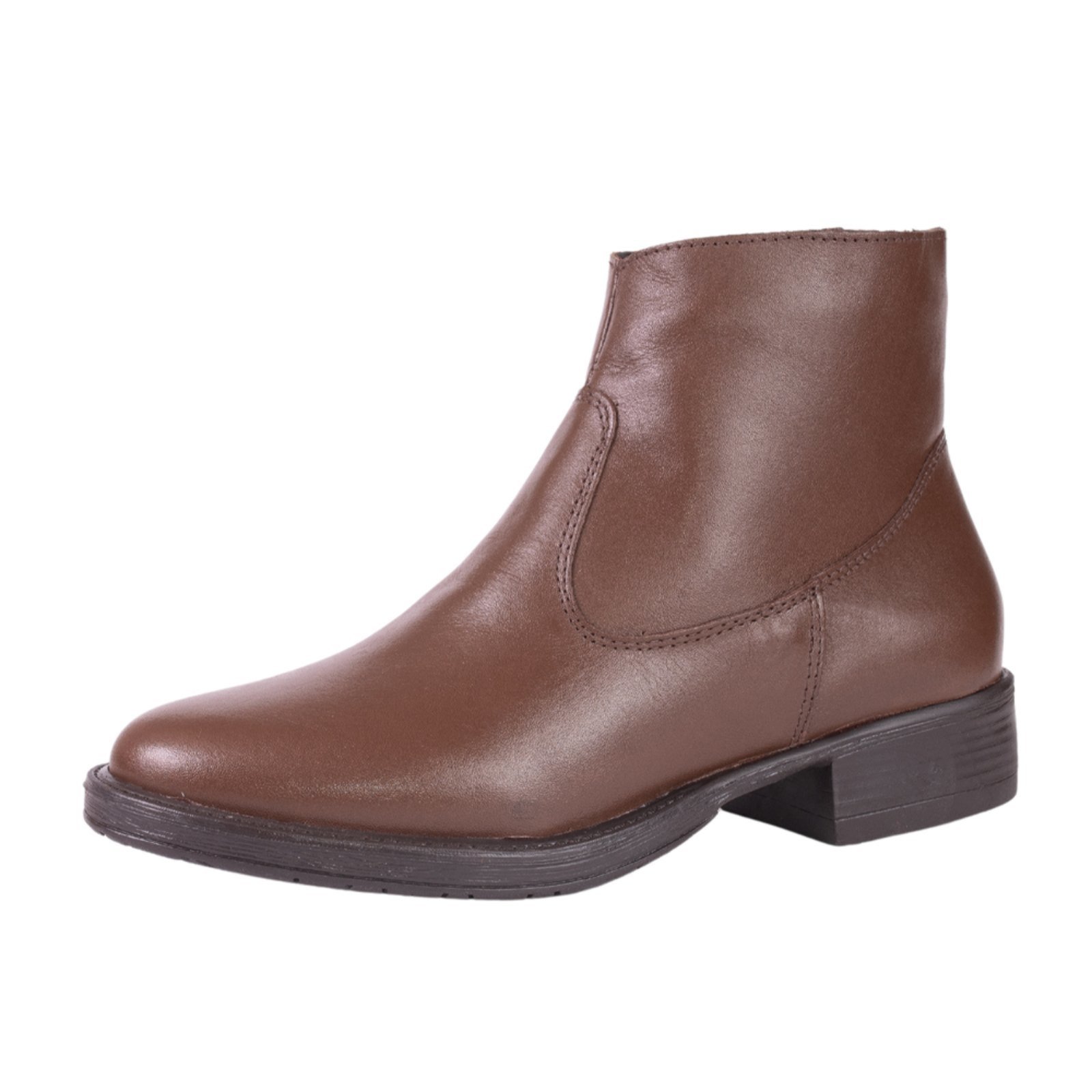 Bota Cano Curto Feminina Couro Tellini Store Chocolate